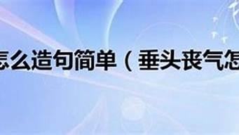 垂头丧气意思造句怎么写_垂头丧气意思造句怎么写二年级